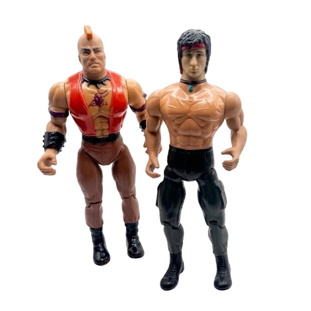 Vtg Coleco Rambo‎ The Force John J Rambo & Mad Dog Action Figure Lot 1985